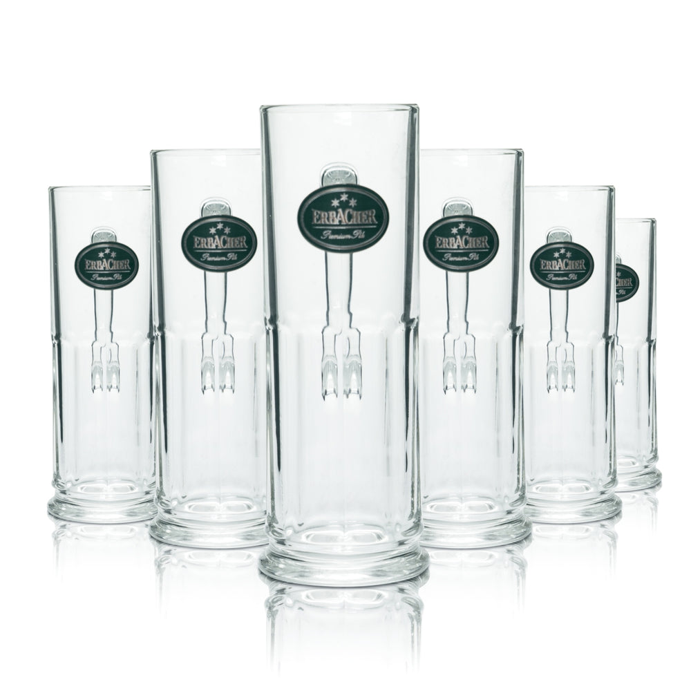 6x Erbacher Brauhaus szklanka do piwa 0.5l kufel Seidel szklanki konturowe Gastro Bar
