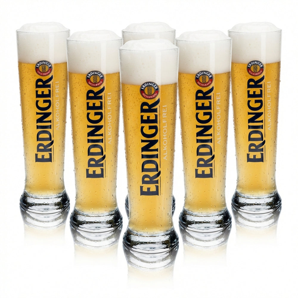 6x szklanka do piwa Erdinger 0,5l pszeniczne bezalkoholowe drożdżowe szklanki do piwa pszenicznego Tulip Beer
