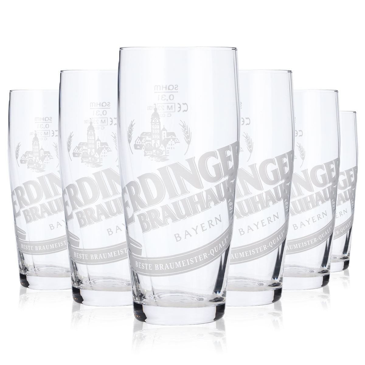 6x szklanka Erdinger 0,3 l piwo browarniane Willibecher kubek szklanki szklanka do piwa Weissbräu – Widok 2