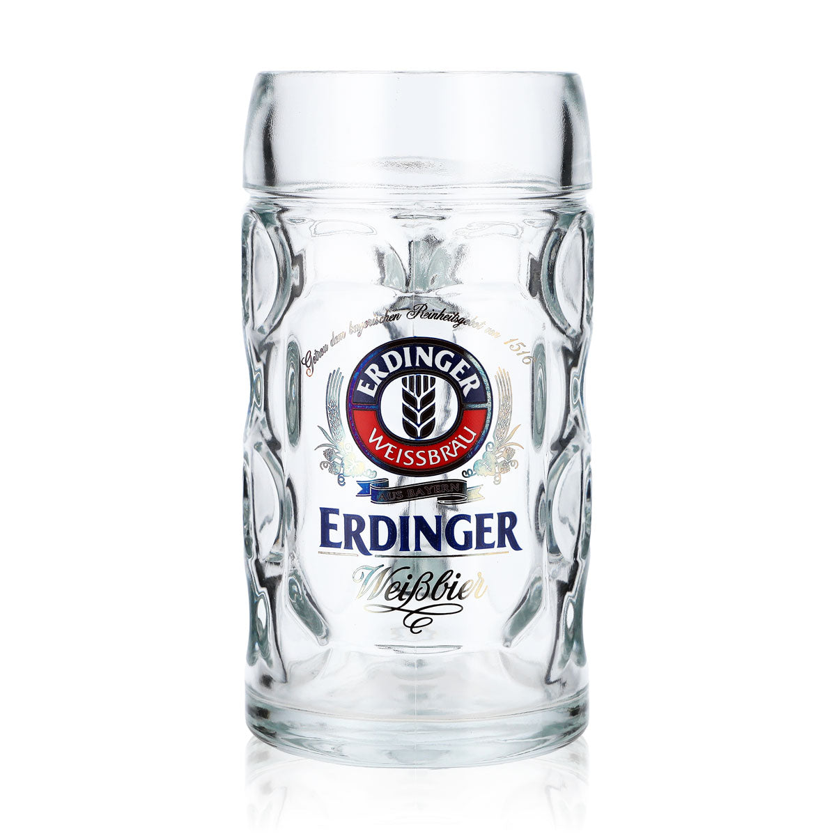 6x szklanki do piwa Erdinger Weissbier Kufel 0,5 l Kufel do piwa Szklanka do piwa – Widok 2