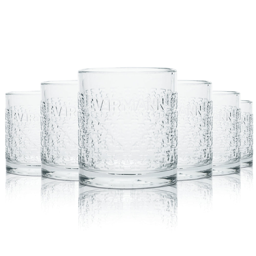 6x szklanka do whisky Evermann 0,2 l Tumbler Kontur Szklanki do drinków Black Forest Malt