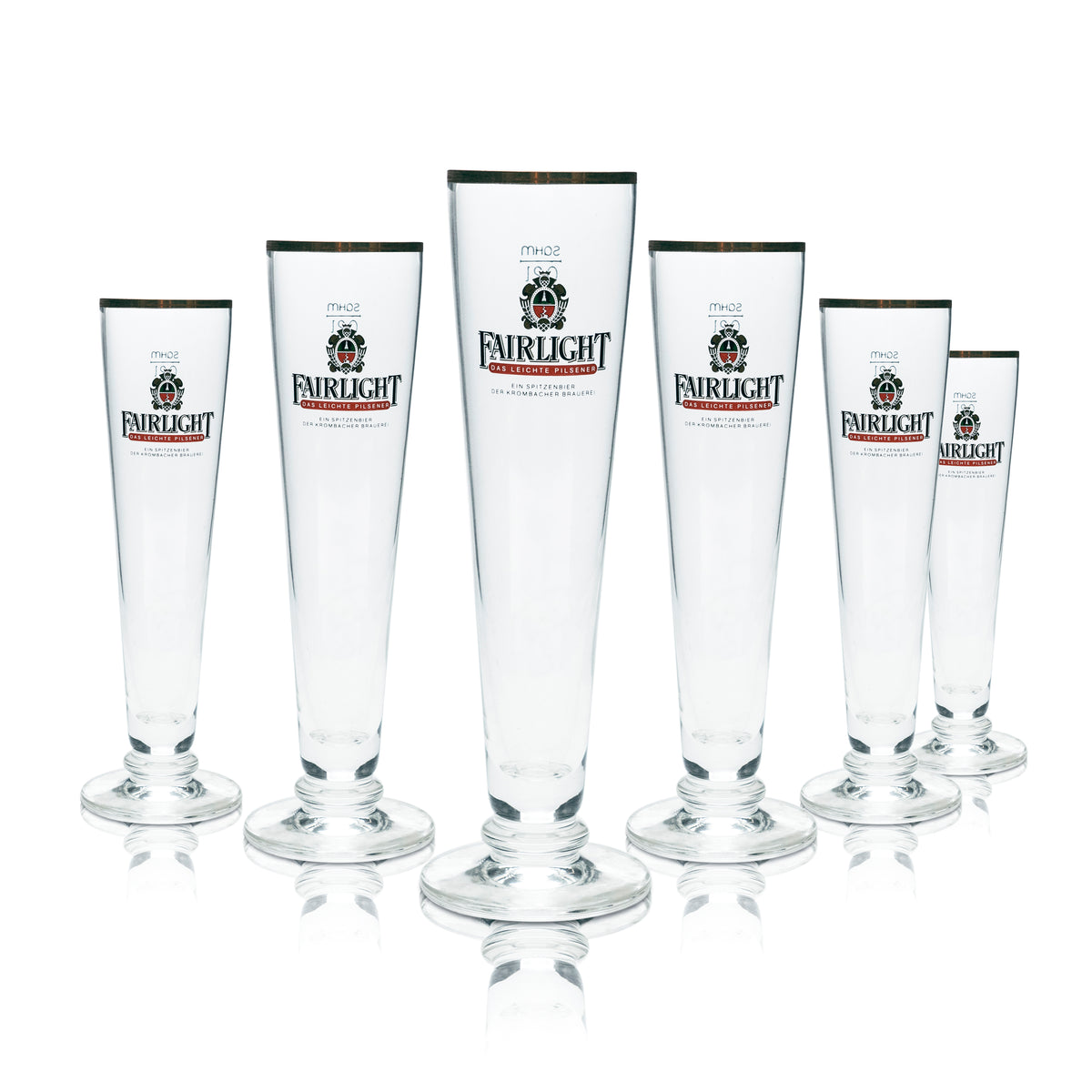6x Szklanka do piwa Fairlight 0,2l Goblet Tulip Gold Rim Szklanki Gatro Pub Pils Brau – Widok 6