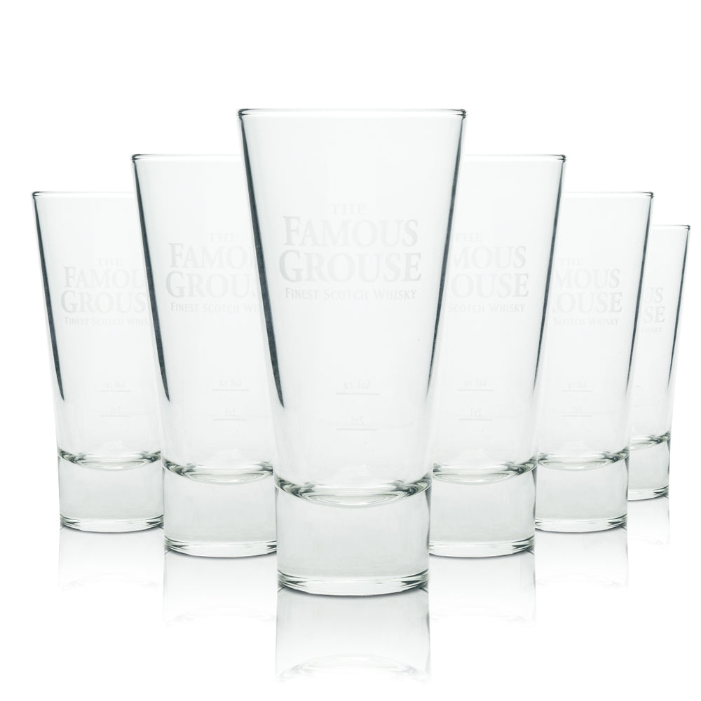 6x Szklanka do whisky Famous Grouse Longdrink Szklanki do koktajli na lodzie Tumbler Scotch