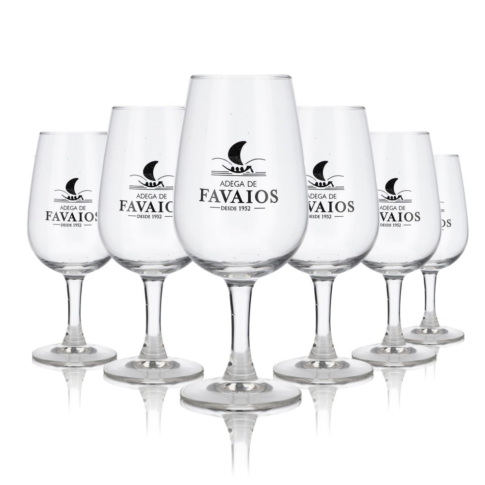 6x Favaios Glass 0,21l Nosing Tastin Glass Set Moscatel Wine Portugalia