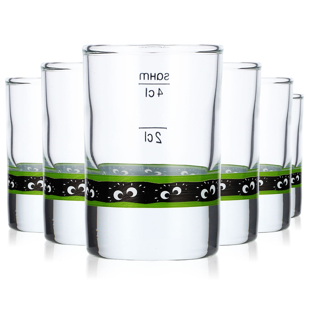 6 szt. kieliszków do likieru Feigling o pojemności 2 cl/4 cl, z logo na spodzie (zestaw 6 sztuk)