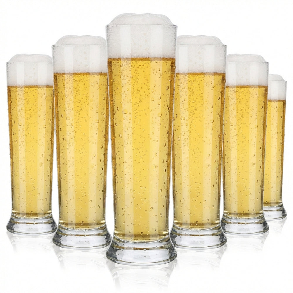 6x Feldschlößchen Beer Glass Beer Glasses 0,2l Goblet Tulip Mug Friends Sahm