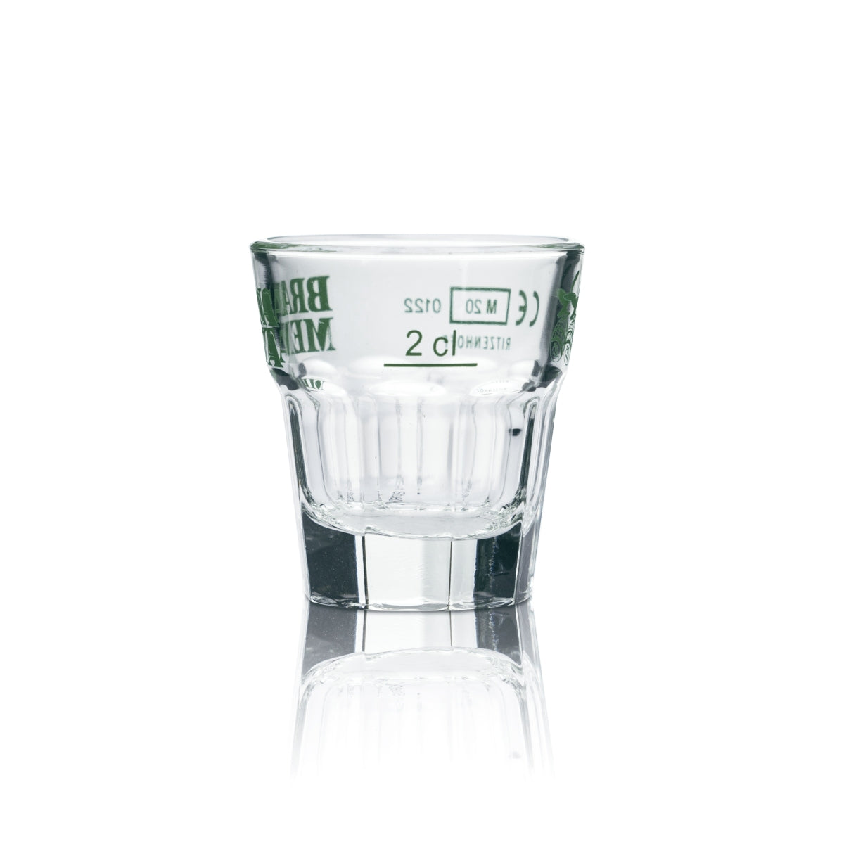 6x Fernet Branca Glass Menta 2cl Shot Glasses Schnapps Short Stamper Calibration mark – Widok 3