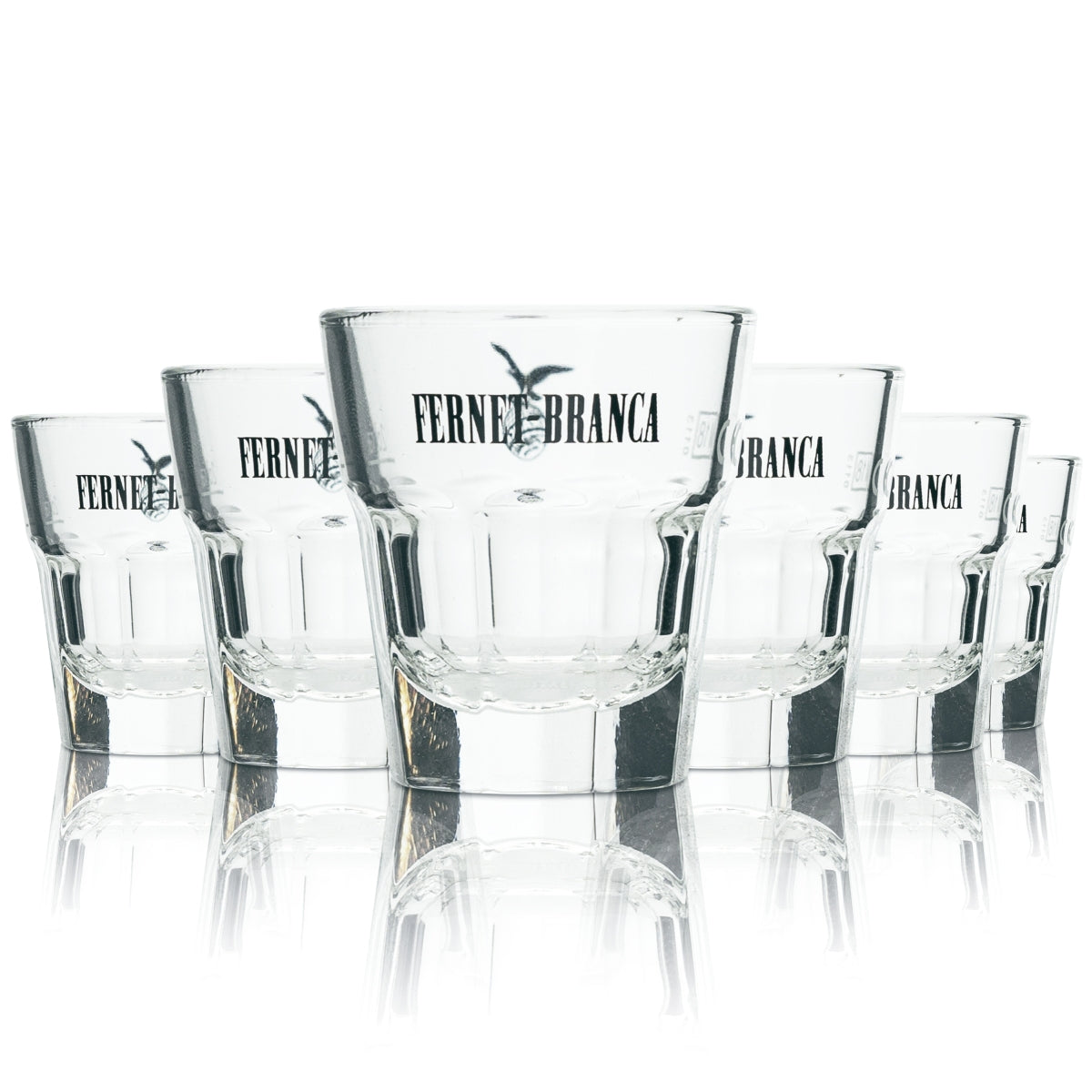 6x Fernet Branca Kieliszek 2cl Kieliszki do sznapsa Gastro Kalibrowane Amaro