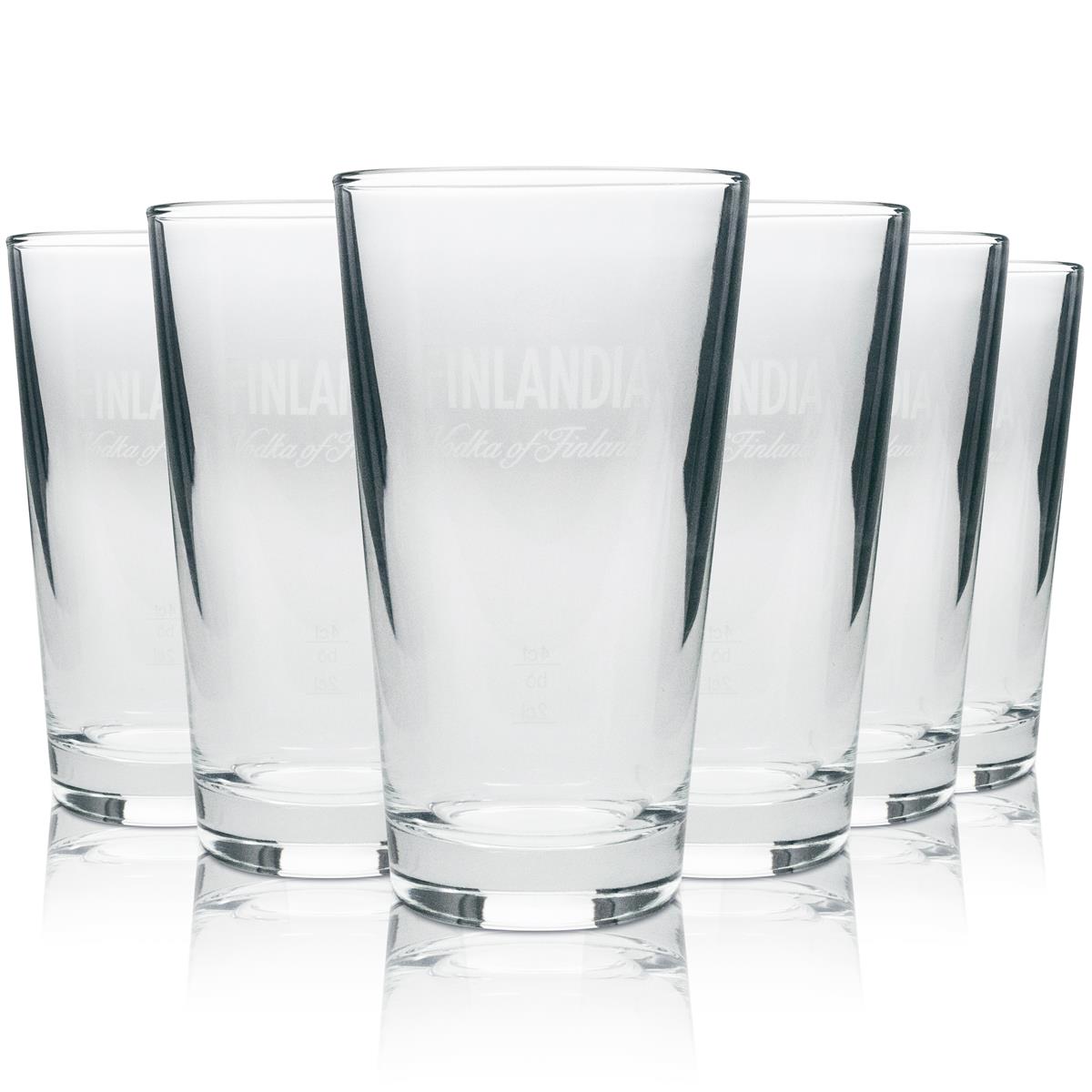 6x Finlandia Vodka szklanka long drink simple