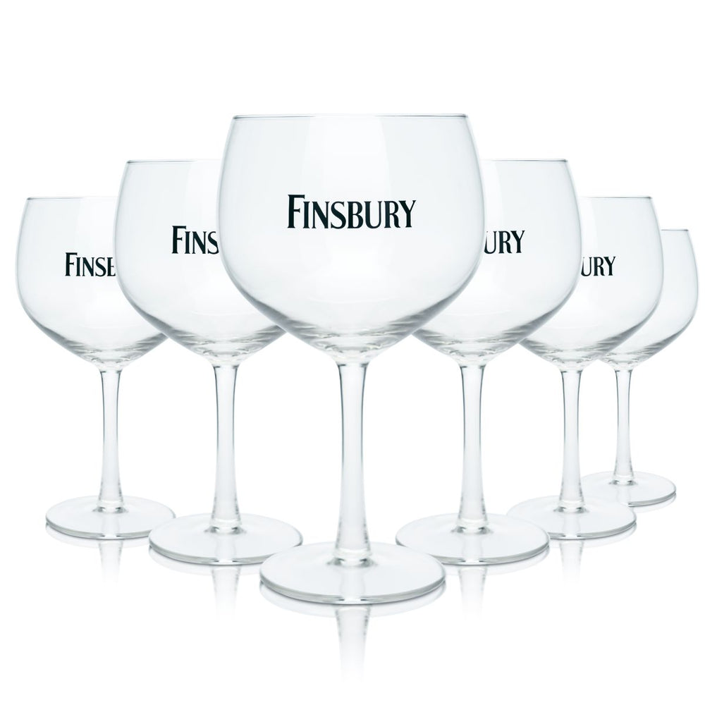 6x Finsbury Gin-Tonic Szklanka 0,6 l Szklanka balonowa Szklanka z nóżką Zestaw szklanek Aperitif