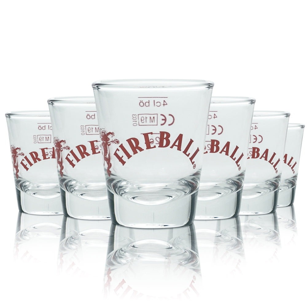 6x kieliszek do whisky Fireball 2 cl 4 cl kieliszki do sznapsa Stamper Kurze Cynamon Pinnchen