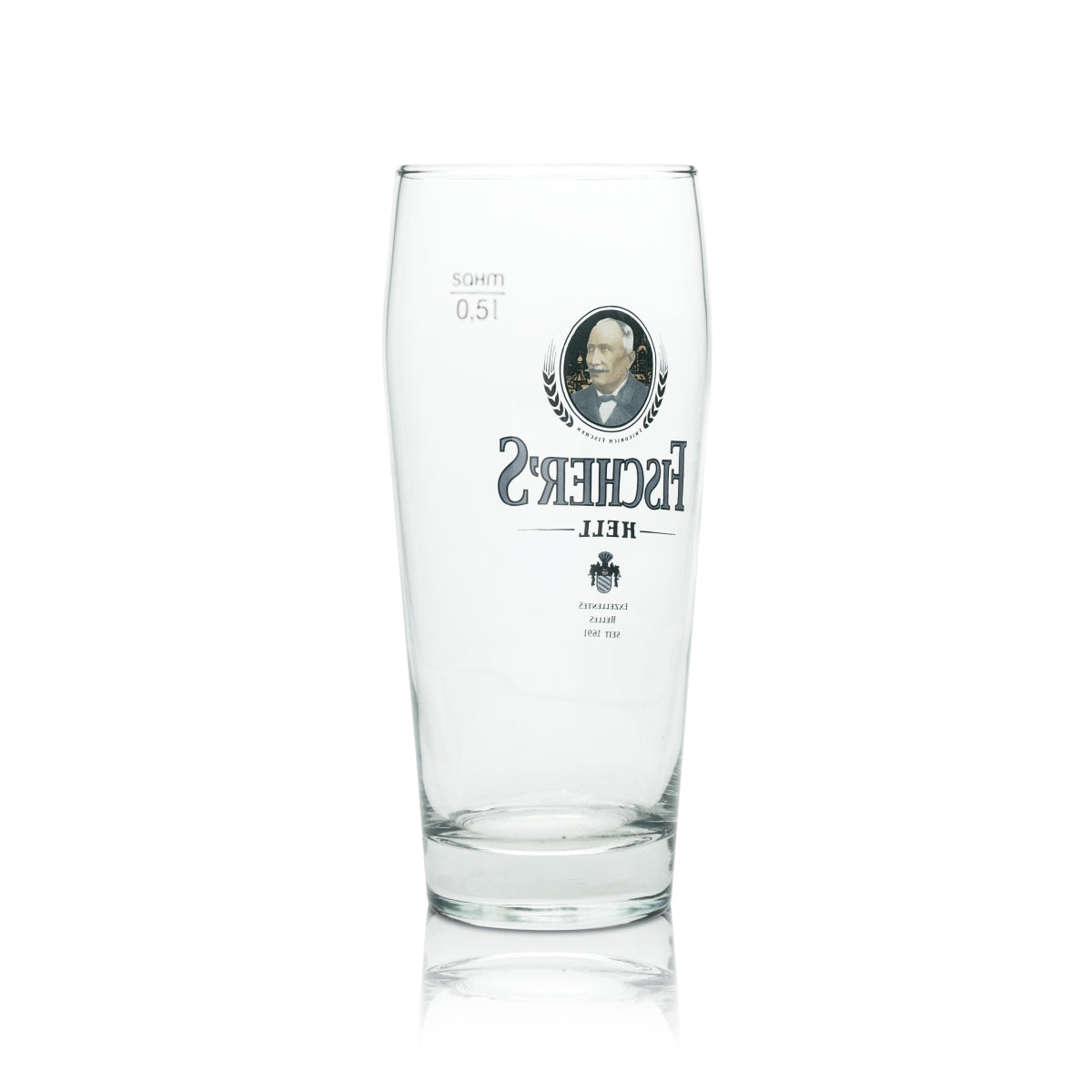 6x Fischers Beer Glass 0,5l Mug Bright Sahm Willi Glasses Pils Cup Tulip Beer – Widok 3