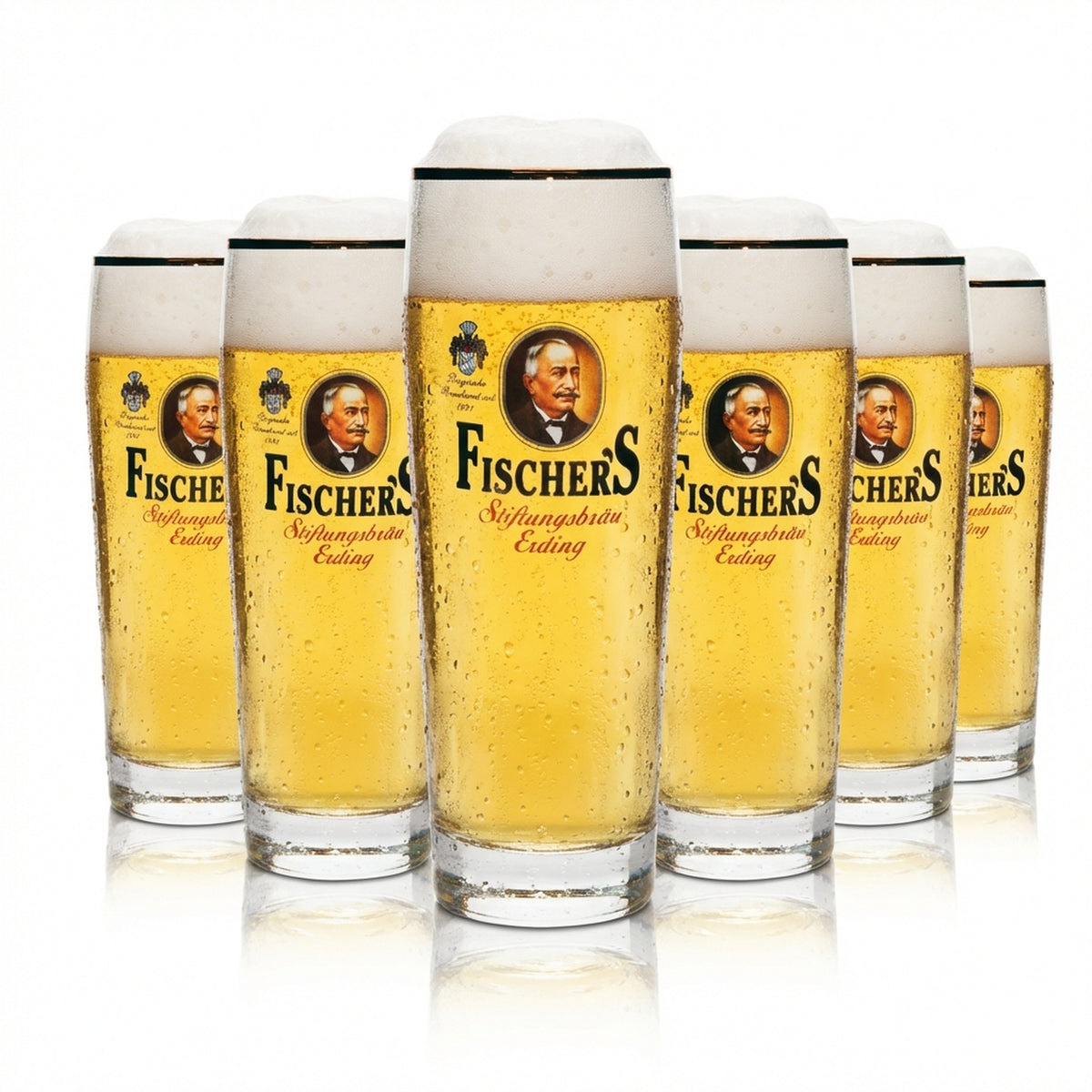 6x szklanka do piwa Fischers Willy kufel 0,5l Rastal