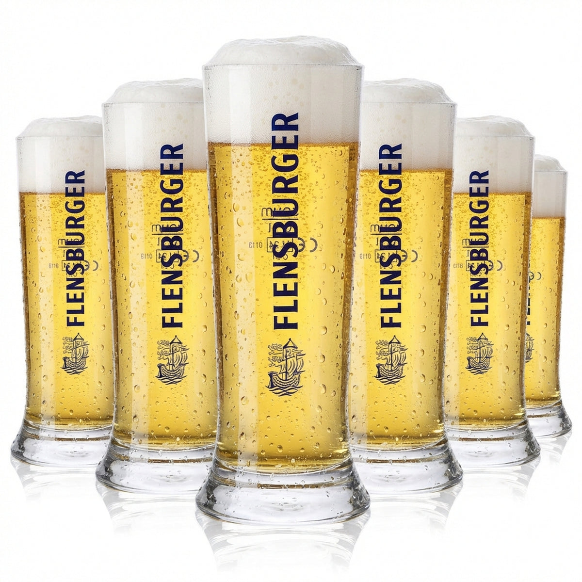 6x szklanka do piwa Flensburger 0,1 l Szklanki do piwa Szklanki Vancouver