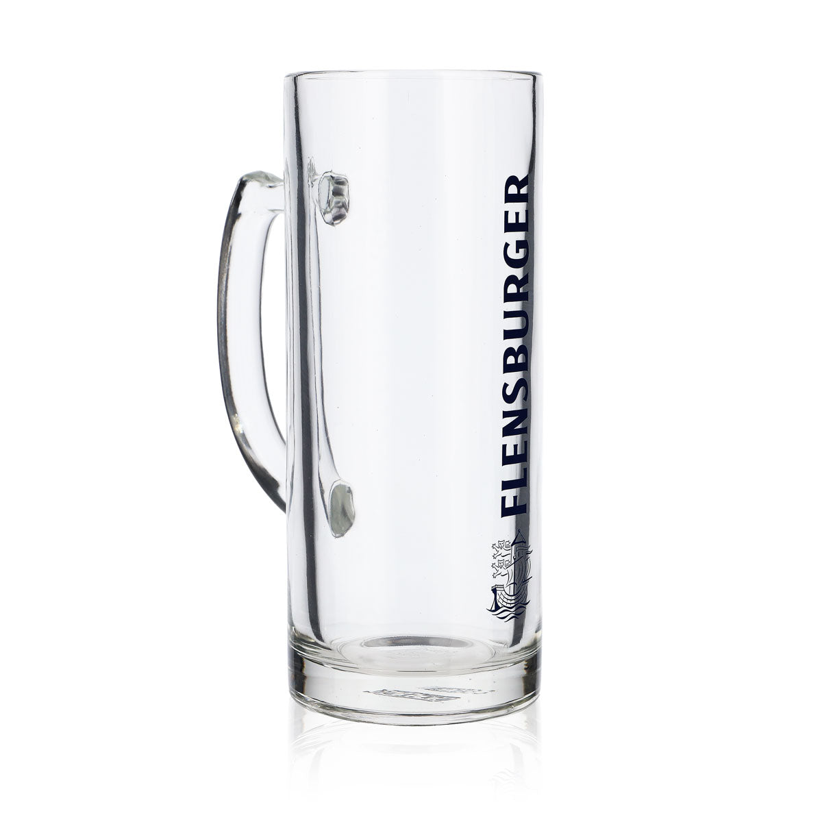 6x szklanka do piwa Flensburger 0,5 l Szklanki do piwa Krug Seidel Humpen niebieski napis – Widok 3