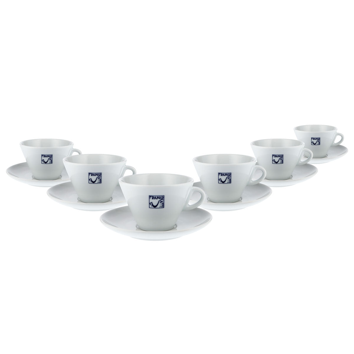 6x Franco Kawa Szklanka 0,3 l Filiżanka do espresso z spodkiem d`ANCÀP