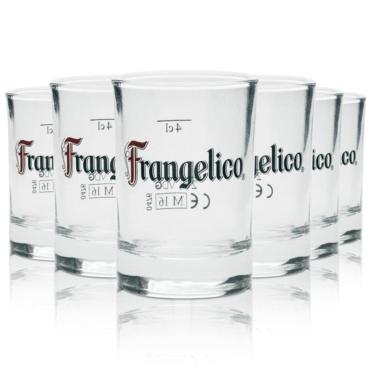 6x kieliszek do likieru Frangelico o pojemności 4 cl