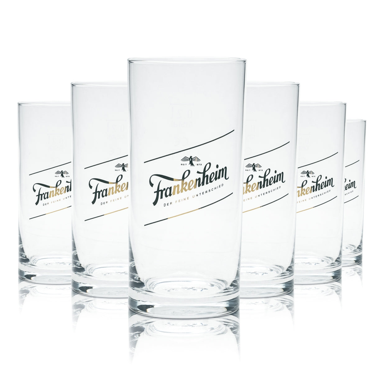 6x Szklanka do piwa Frankenheim 0,2l Alt Stange Kufel Filiżanka Browar Düsseldorf