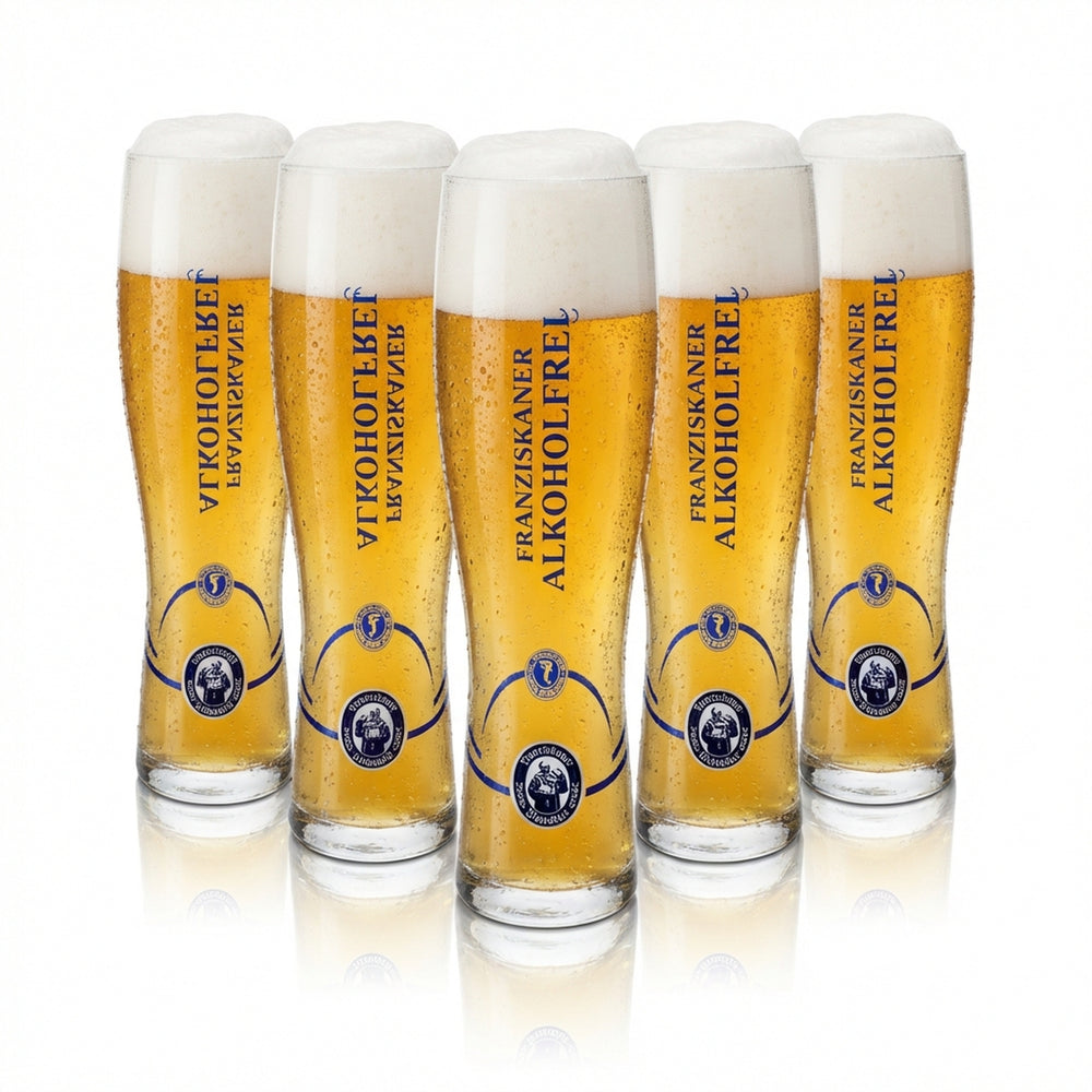 6x szklanka do piwa pszenicznego Franziskaner 0.5l szklanka do piwa pszenicznego drożdżowego bezalkoholowa kalibrowana Gastro
