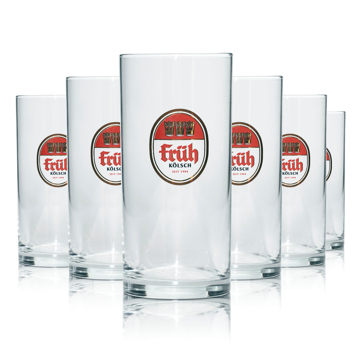 6 szt. szklanek do piwa Kölsch 0,1 l, szklanki z uchwytem, browar w Kolonii, piwo, gastronomia – Widok 4
