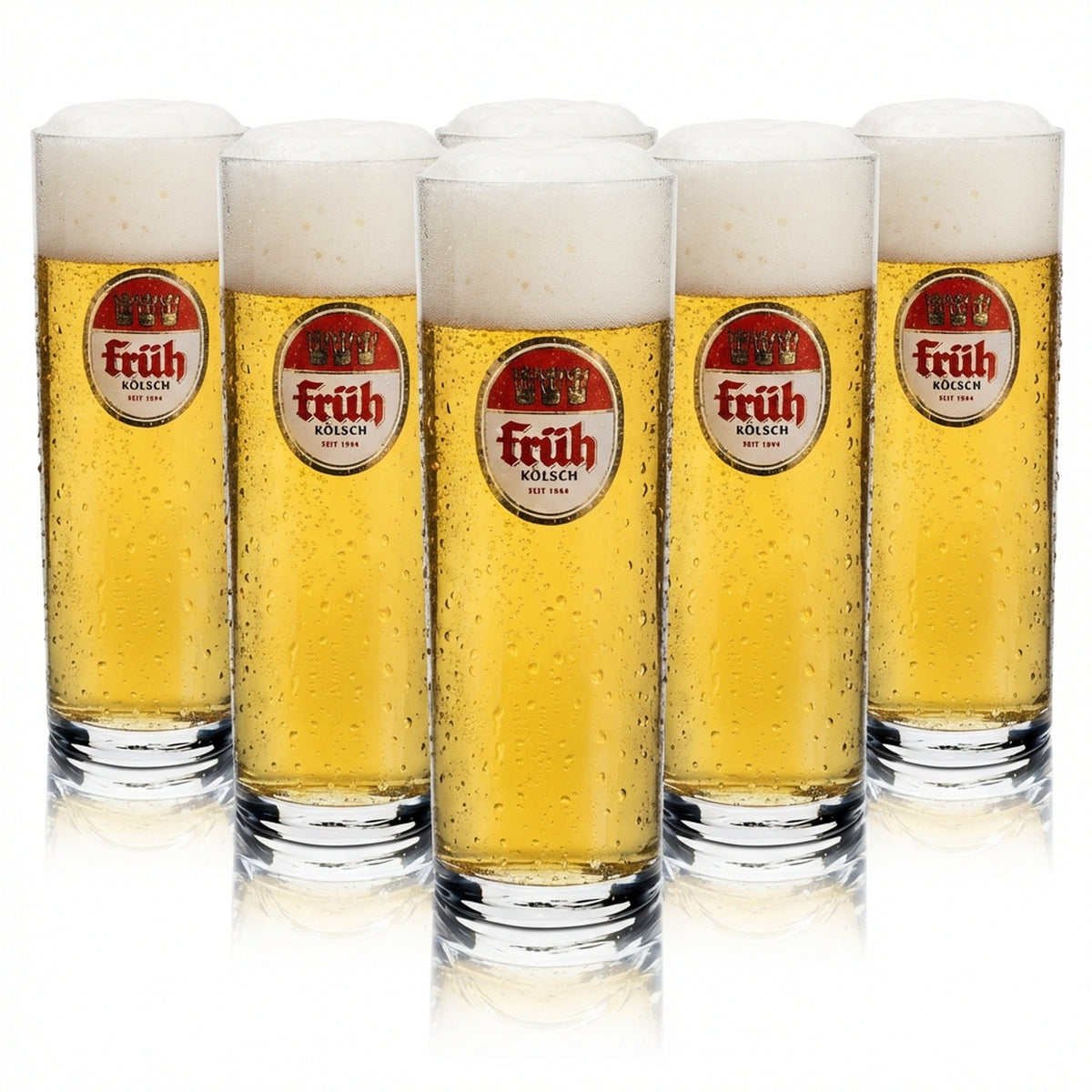 6x szklanka do piwa Früh Kölsch 0,3l Rastal