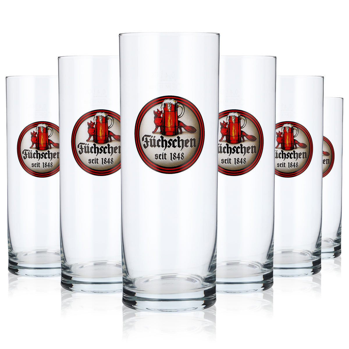 6x szklanki do piwa Füchschen Szklanki do piwa Altbier 0,4 l Szklanki z uchwytem Düsseldorf – Widok 5