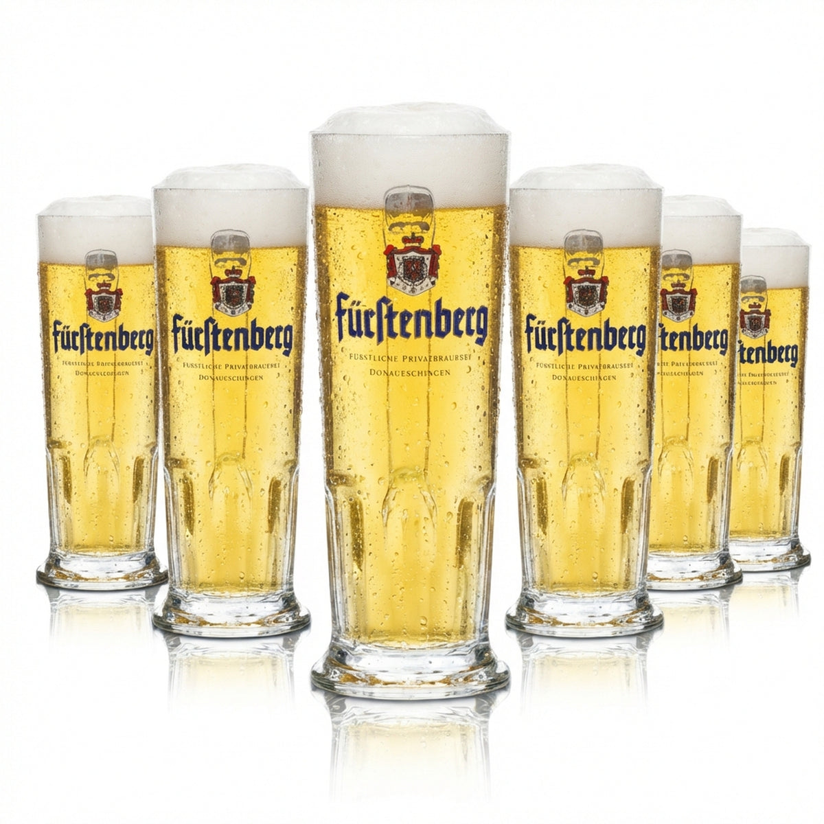 6x szklanka do piwa Fürstenberg 0,3l kufel szklanki Seidel Henkel