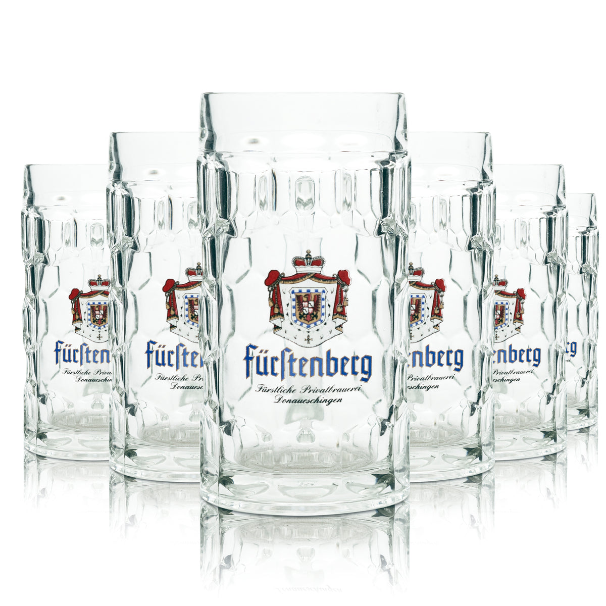 6x szklanka do piwa Fürstenberg 0.5l kufel Kronen Seidel Rastal szklanki kufle uchwyt Piwo – Widok 4