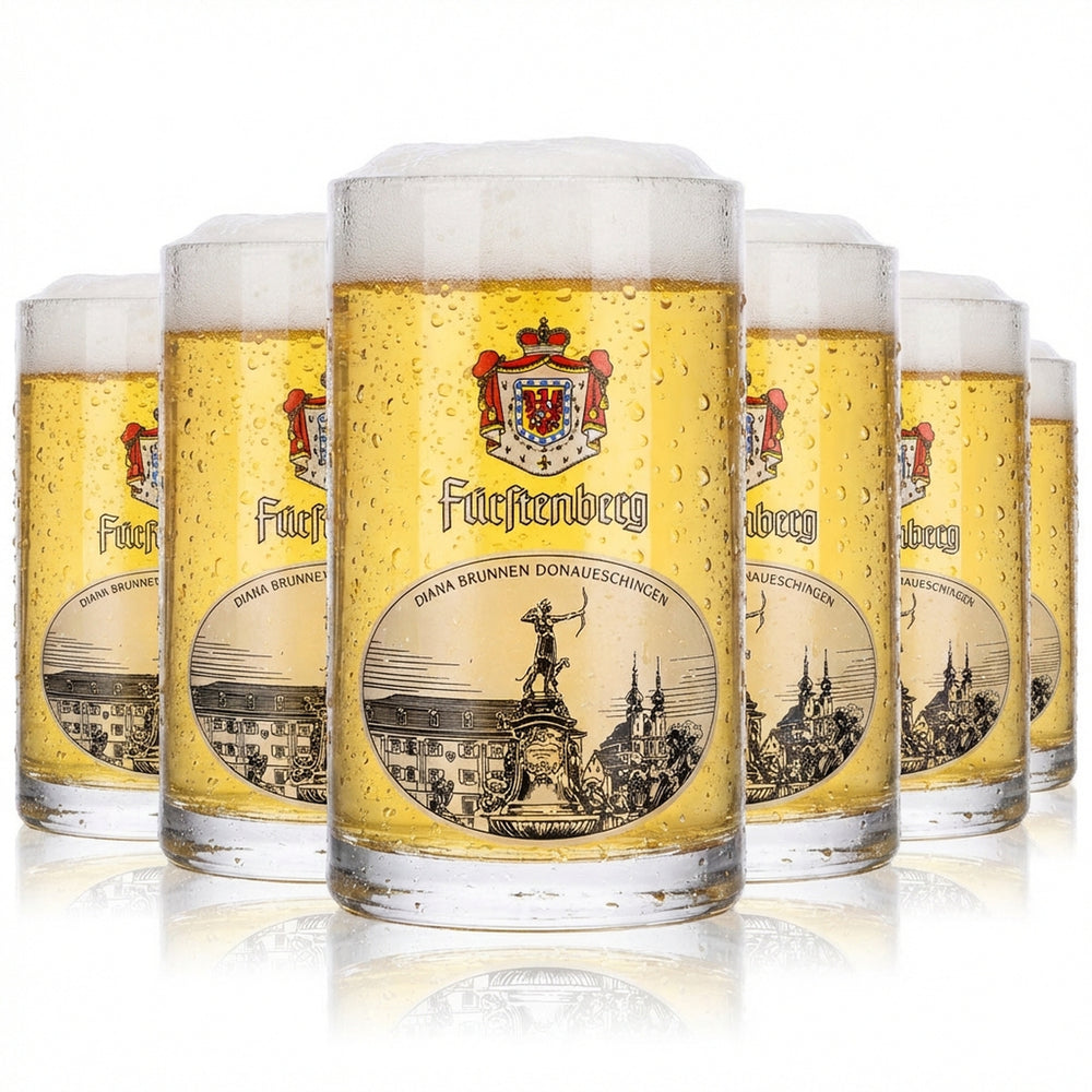 6x kufel do piwa Fürstenberg, kufle Seidel 0,25 l Diana Brunnen Rastal Glückauf
