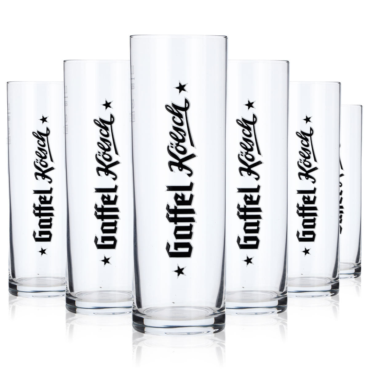 6x szklanka do piwa Gaffel Szklanki do piwa Altbier 0,2 l Logo pionowe Rastal