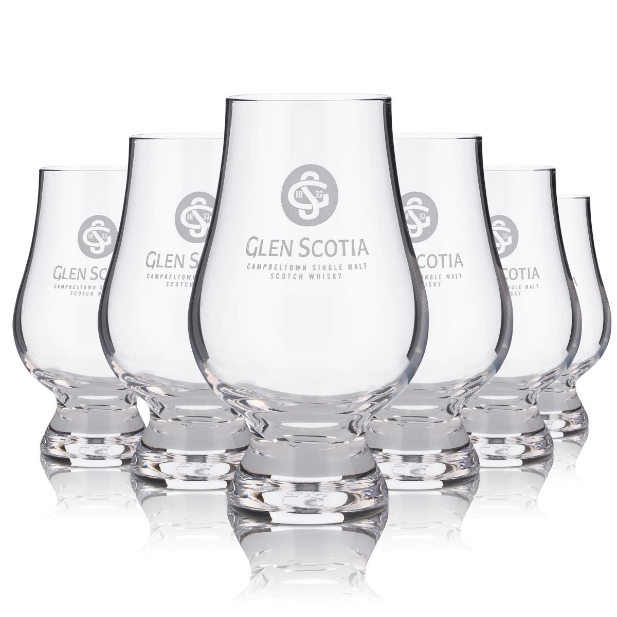 6x Glen Scotia Szklanka 0,1 l Whisky Szklanka do degustacji Glencairn Distillery Scotch