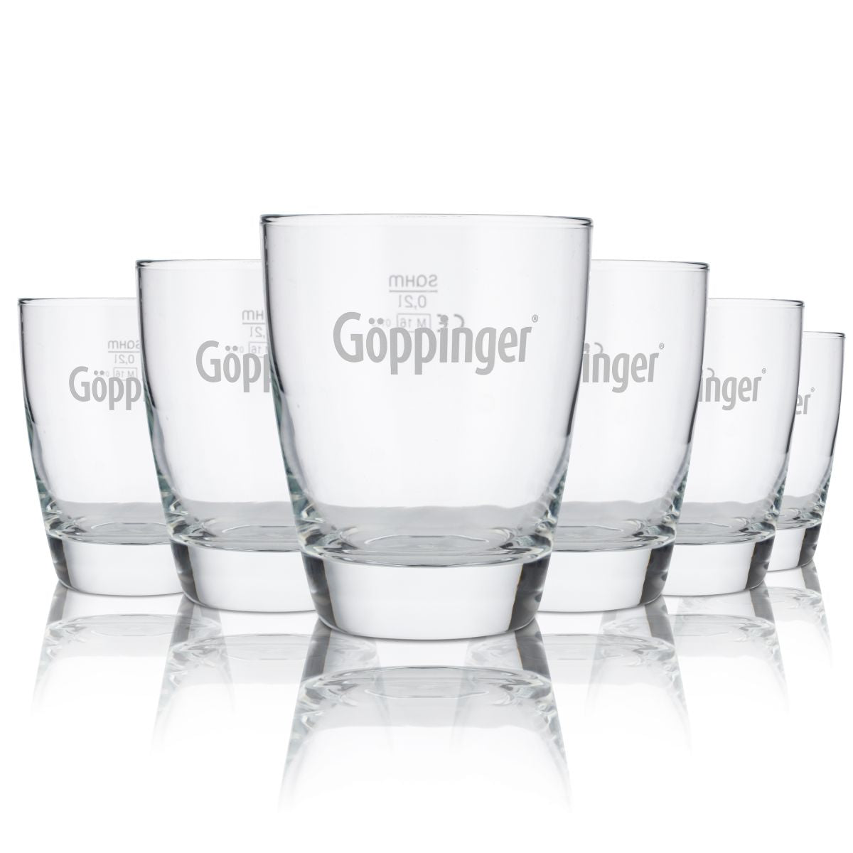 6x Göppinger zestaw szklanek do wody mineralnej 0,2l gazowanej Gastro