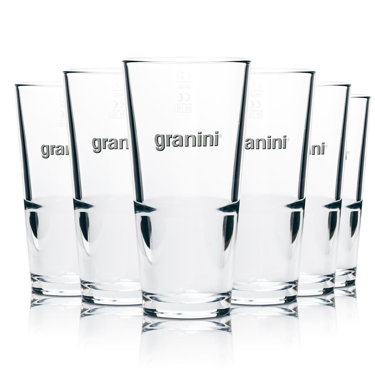 6x szklanka Granini 376 ml long drink sok woda szklanki koktajlowe Gastro Kneip