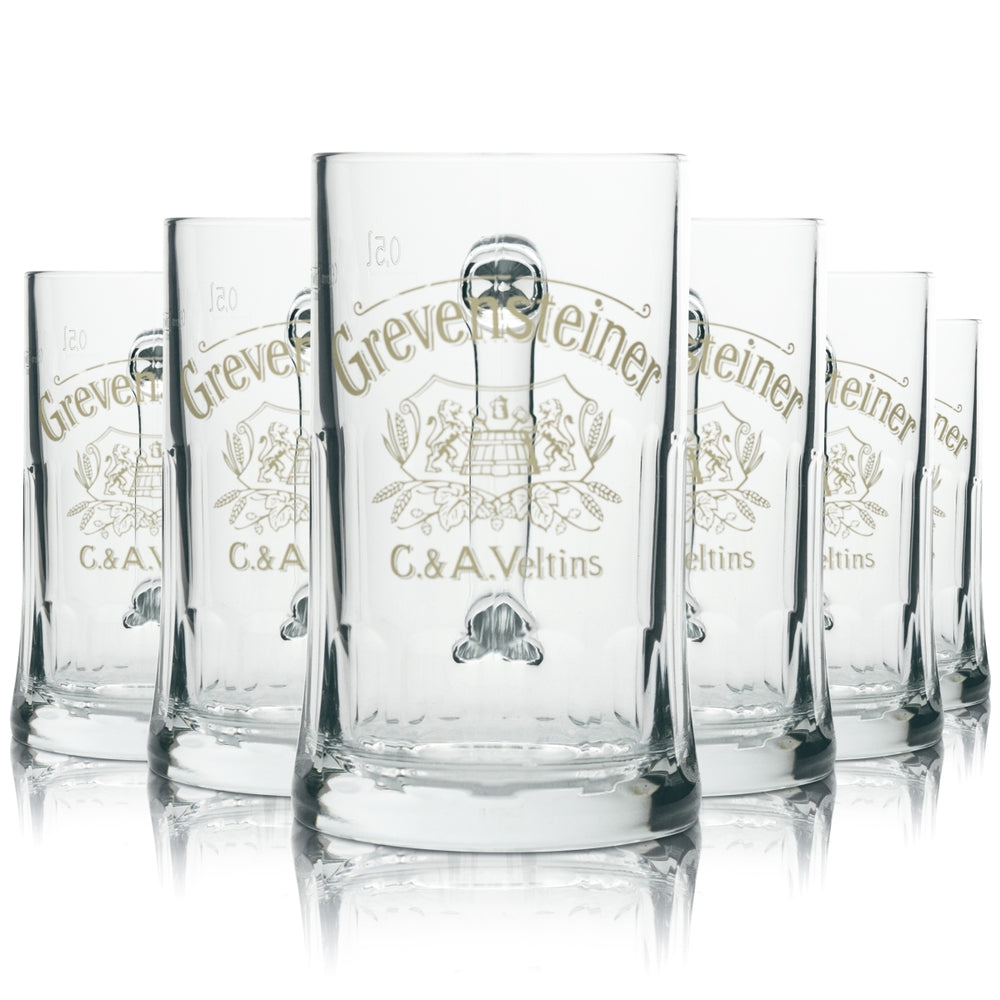 6x szklanka do piwa Grevensteiner Kufel do piwa Seidel Humpen 0,5 l Sahm