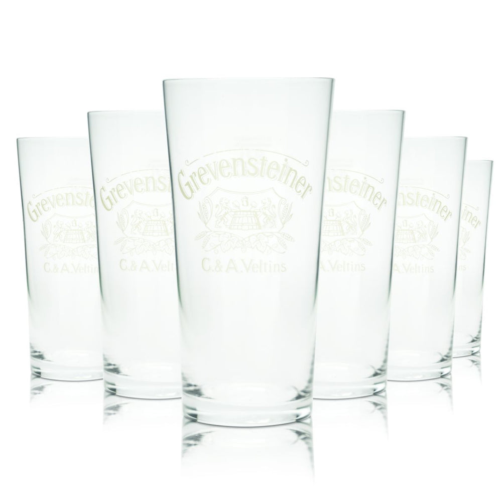 6x szklanka do piwa Grevensteiner 0,2 l Zestaw szklanek Willi Becher Browar Veltins Gastro