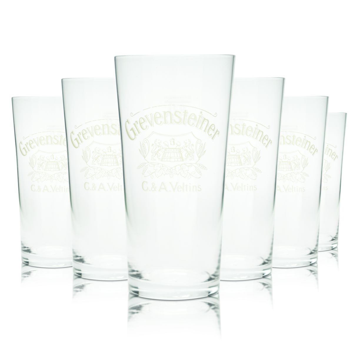 6x szklanka do piwa Grevensteiner 0,2 l Zestaw szklanek Willi Becher Browar Veltins Gastro