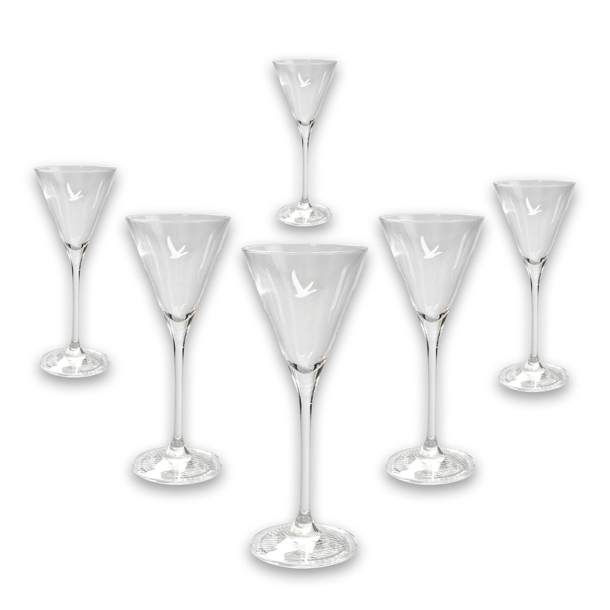 6x kieliszek do wódki Grey Goose Le Fizz ripple base