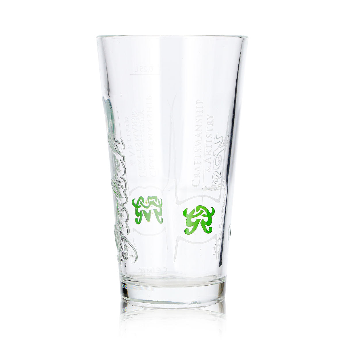 6 szklanek do piwa Grolsch o pojemności 0,25 l z reliefowym logo „Craftmanship & Artistry” – Widok 3