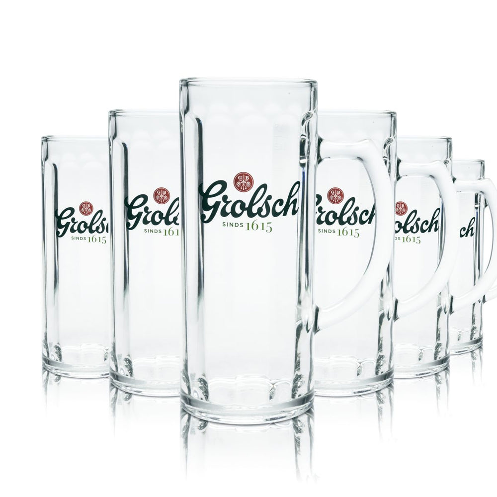 6x szklanka do piwa Grolsch 0,5 litra kufel do piwa zestaw szklanek browar Holandia