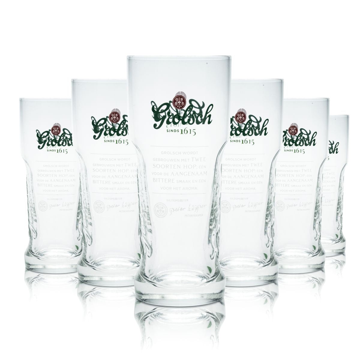 6x szklanka Grolsch 0,2 l zestaw szklanek Master Glass browar Holandia