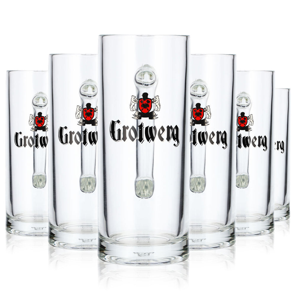6 szklanek do piwa Grotwerg o pojemności 0,3 l, kufel Rastal Seidel (zestaw 6 sztuk)