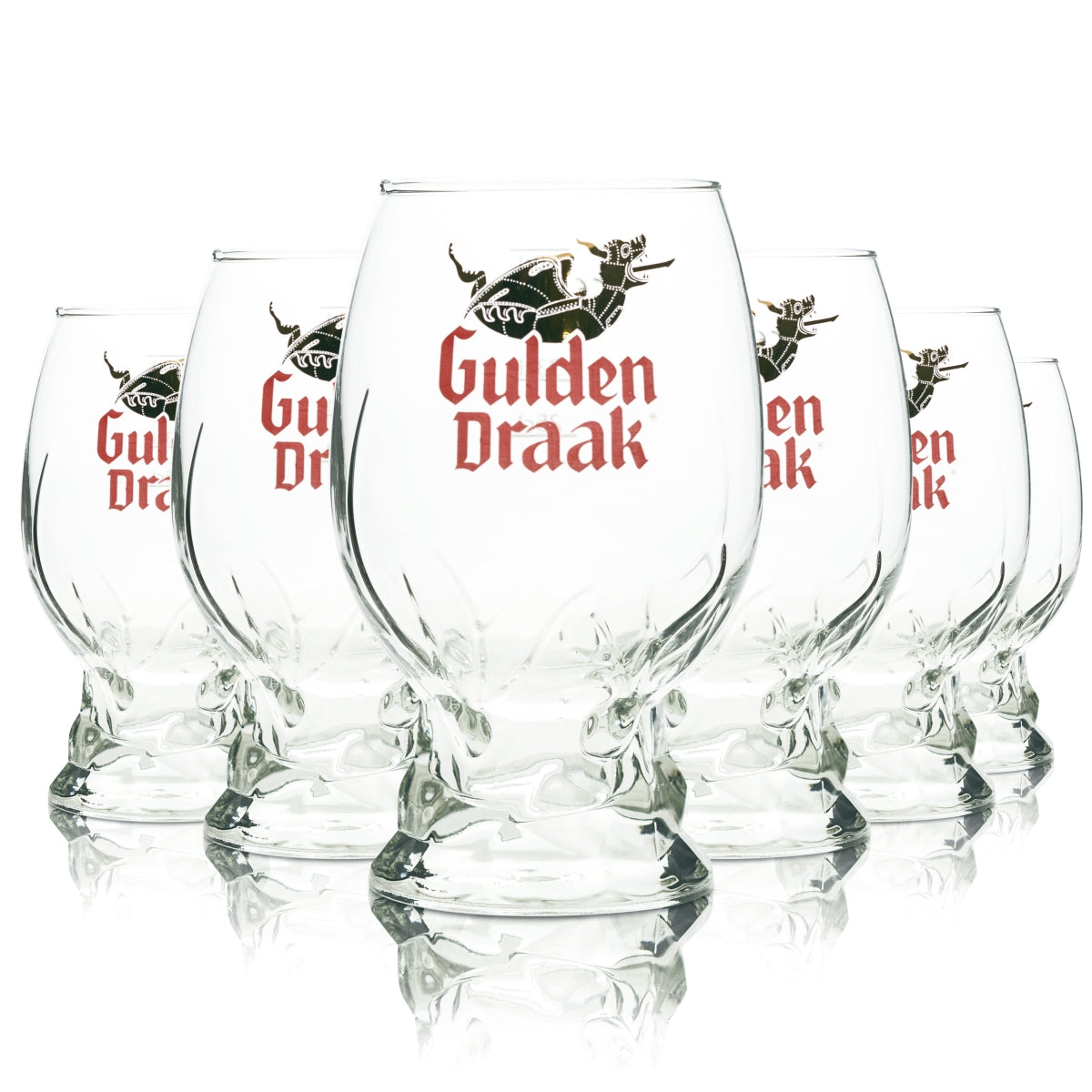 6x Szklanka do piwa Gulden Draak 0,5l Kieliszki do piwa Belgijskie szklanki do piwa Kufle Verre