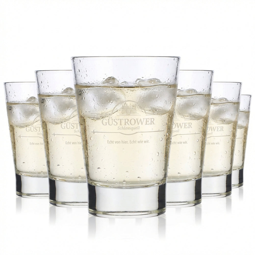 6x szklanki Güstrower Wasser Szklanki gastronomiczne 0,21 l Kubki w kształcie litery V Libbey York