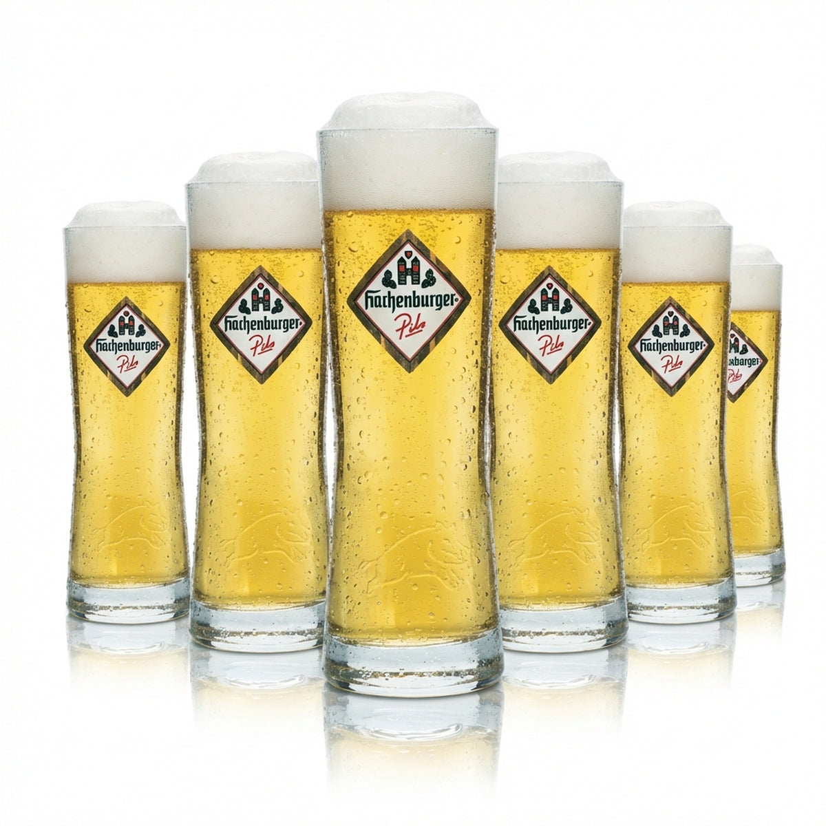 6x Hachenburger Szklanka do Piwa 0,25l Kufel Szklanka Kieliszek Gastro Bar Pils Piwo