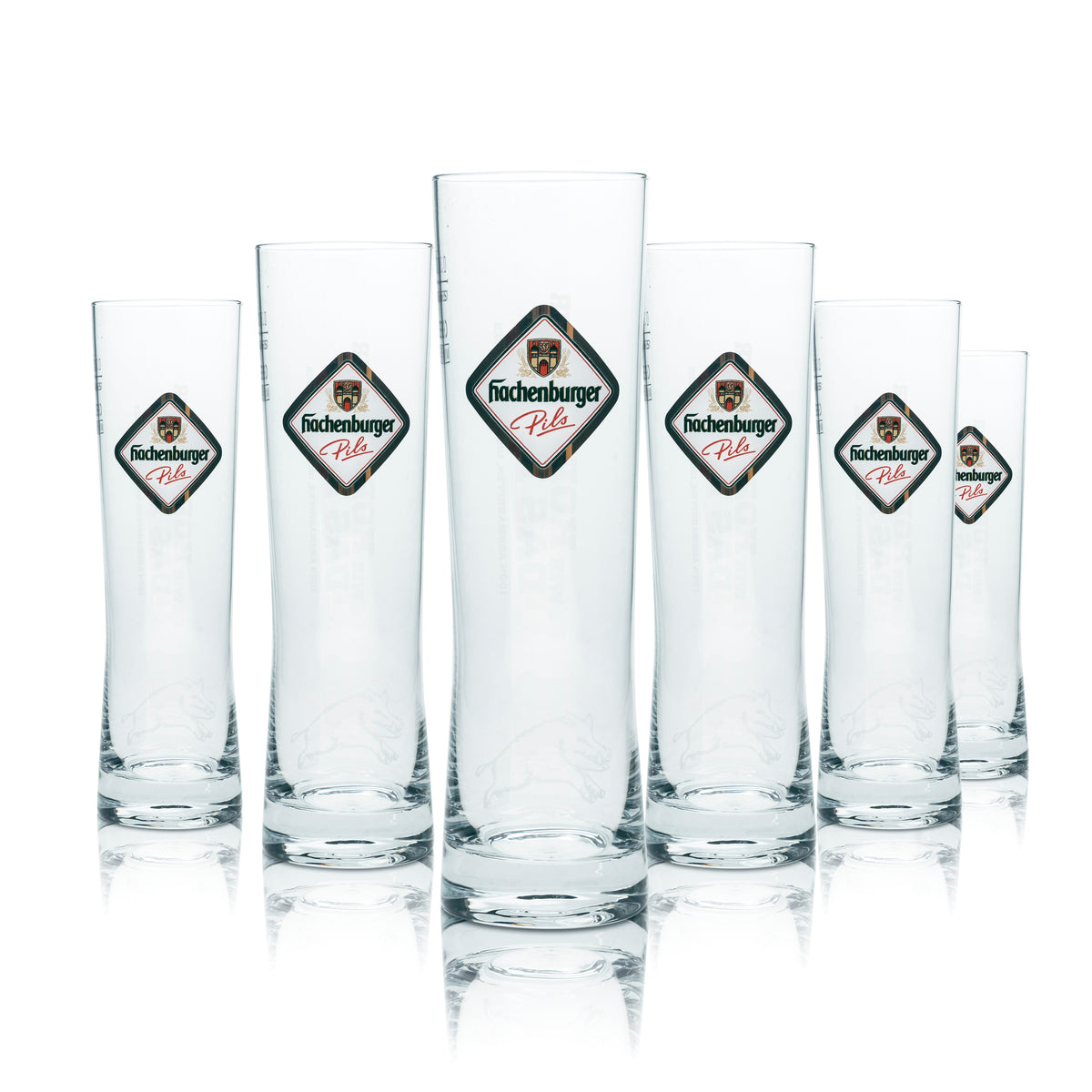 6x Hachenburger Beer Glass 0,3l Mug Cup Goblet Glasses Gastro Bar Pils Beer – Widok 5