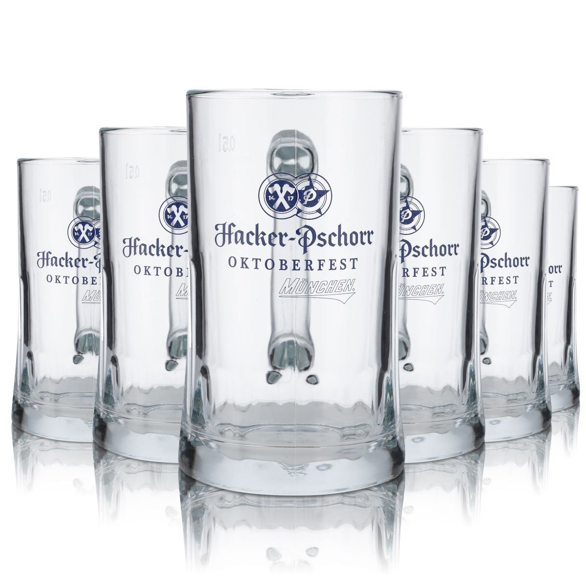 6x szklanka Hacker Pschorr 0,5l kufel do piwa Oktoberfest Monachium specjalna edycja szklanek