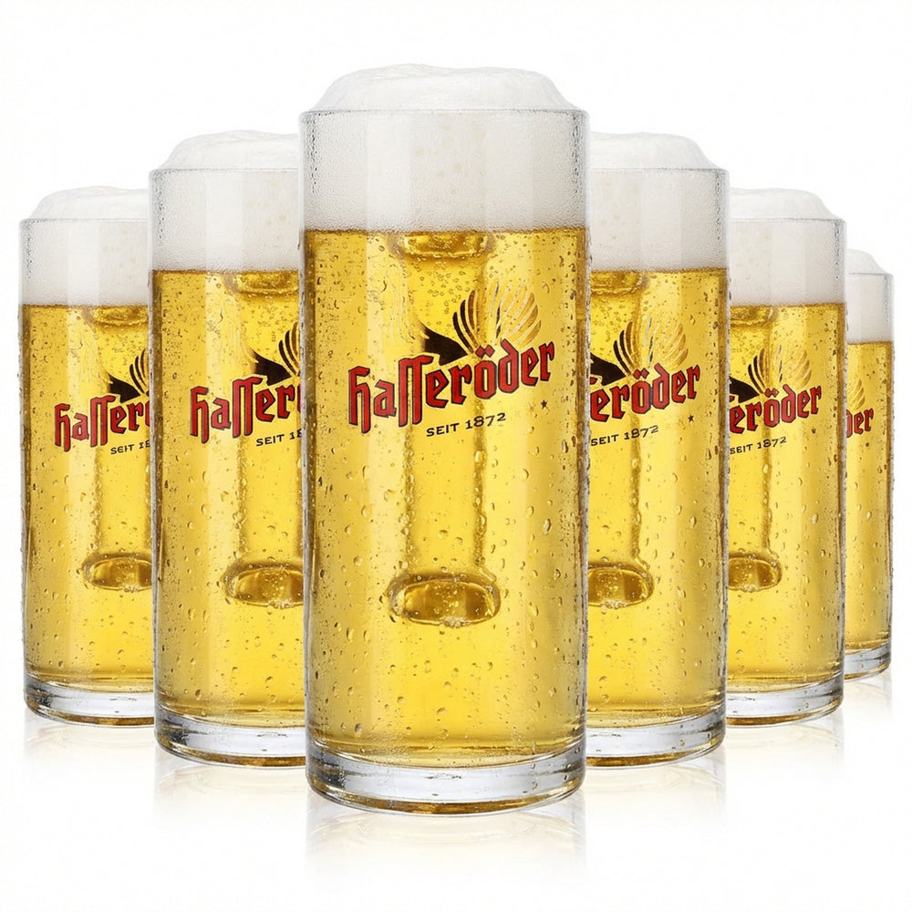 6x szklanka do piwa Hasseröder Szklanki do piwa Kufle 0,3 l Dzbanek Reno