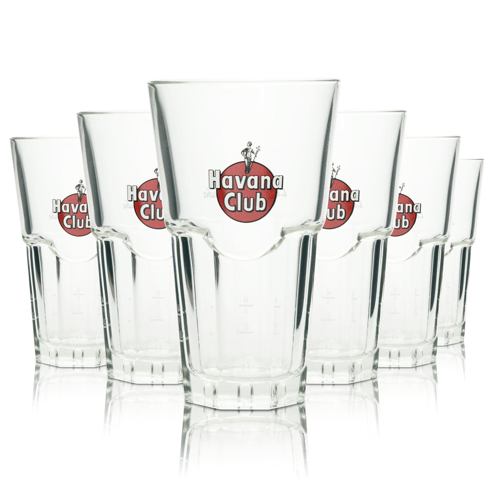 6x Havana Club Rum Szklanka 0,35 l Szklanki do drinków długich Gastro Bar Cola Cuba Libre Lime