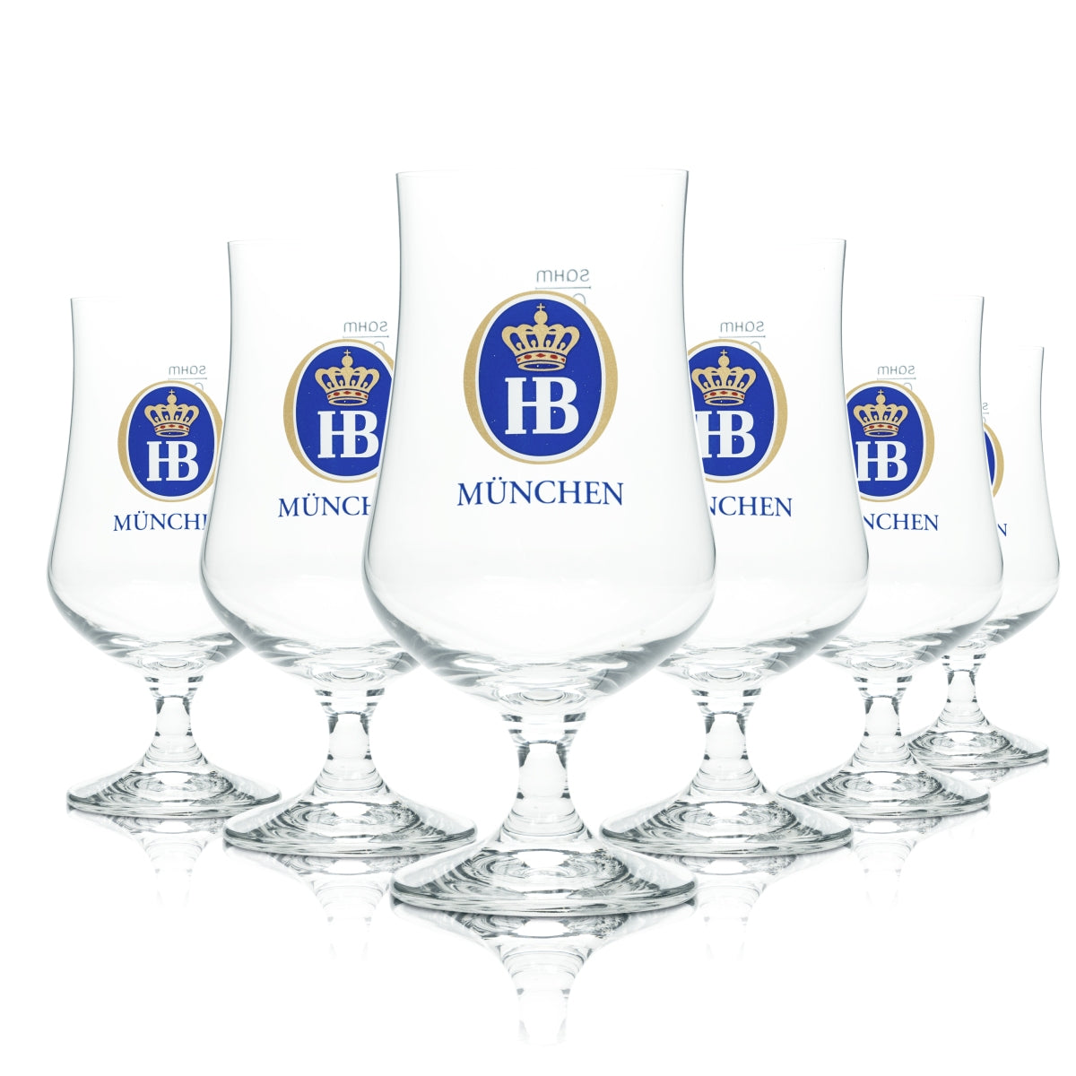 6x HB Szklanka do Piwa Monachium 0,4l Tulip Goblet Toscana Szklanki Browar Bawaria Gastro