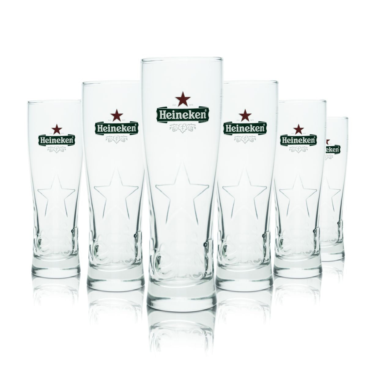 6x szklanka do piwa Heineken 0,25l szklanki goblet Star contour browar Holandia Gastro